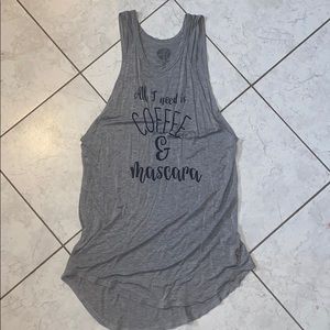 All I Need Is Coffee & Mascara Tank